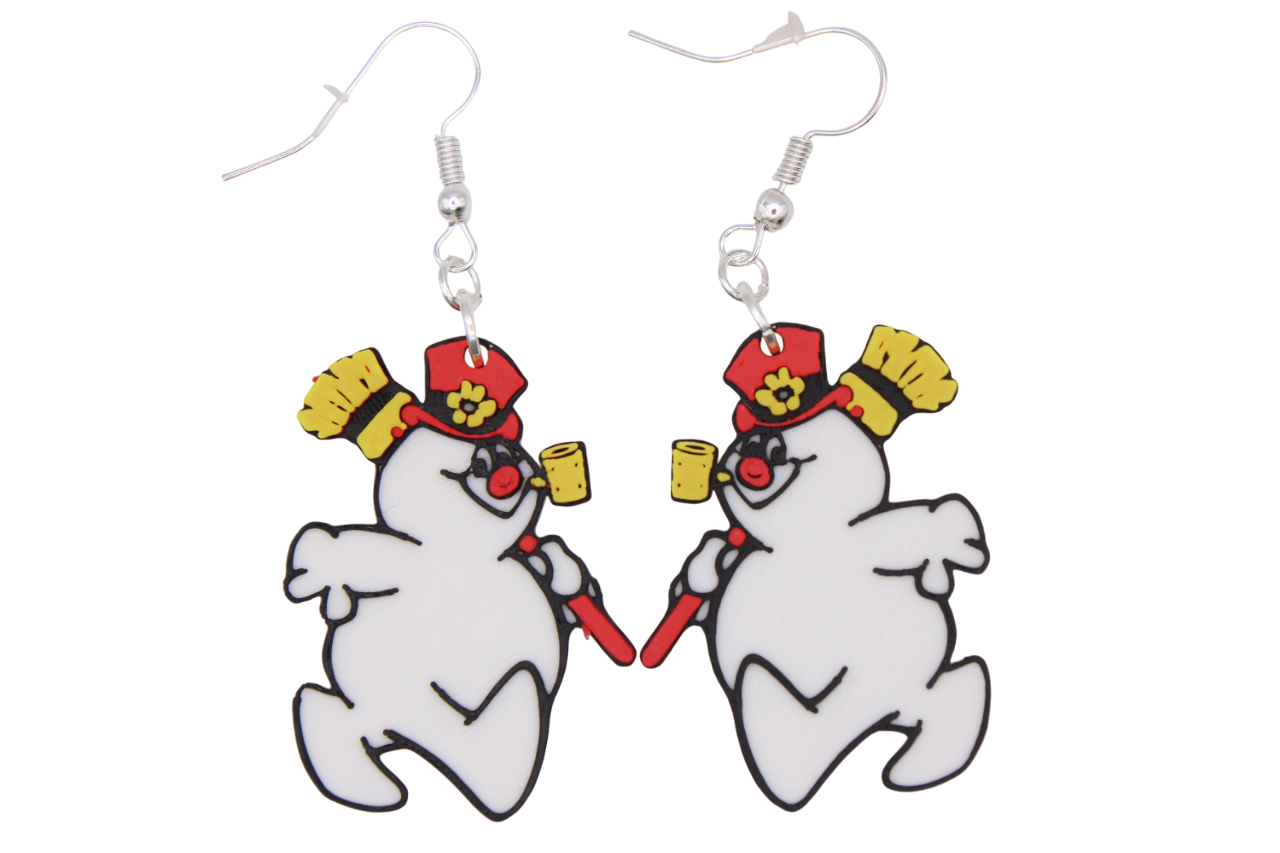 Santa and Snowman Earrings