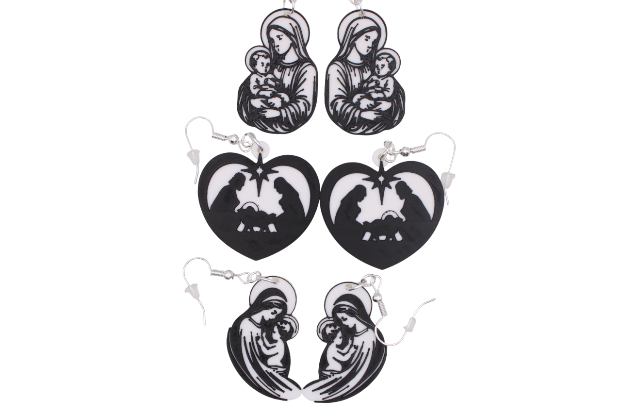 Faith inspired Christmas Earrings