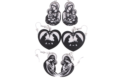 Faith inspired Christmas Earrings