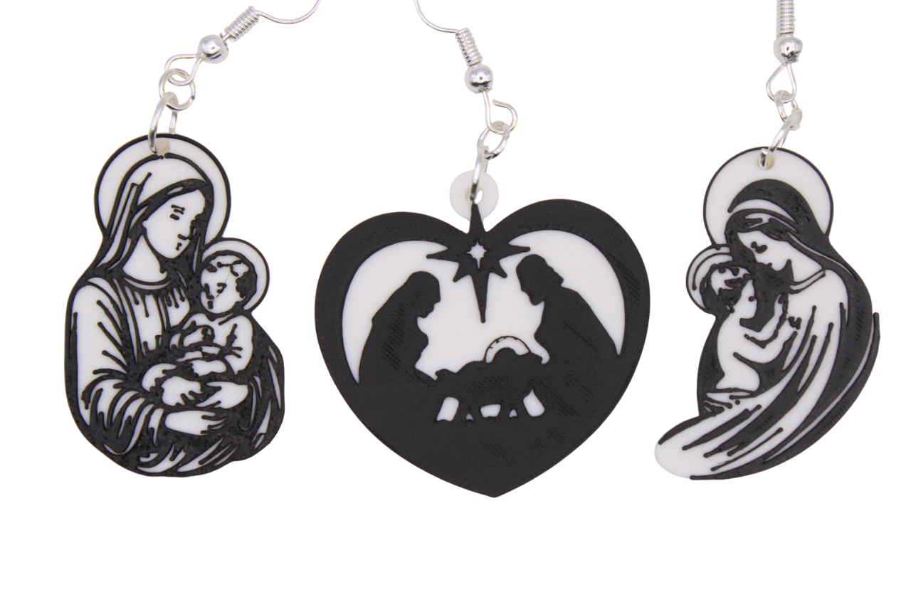 Faith inspired Christmas Earrings