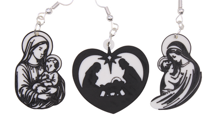 Faith inspired Christmas Earrings