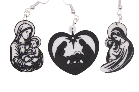 Faith inspired Christmas Earrings