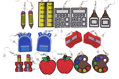 School Supplies Earrings