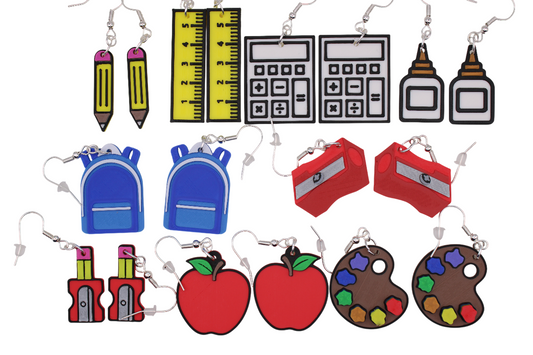 School Supplies Earrings