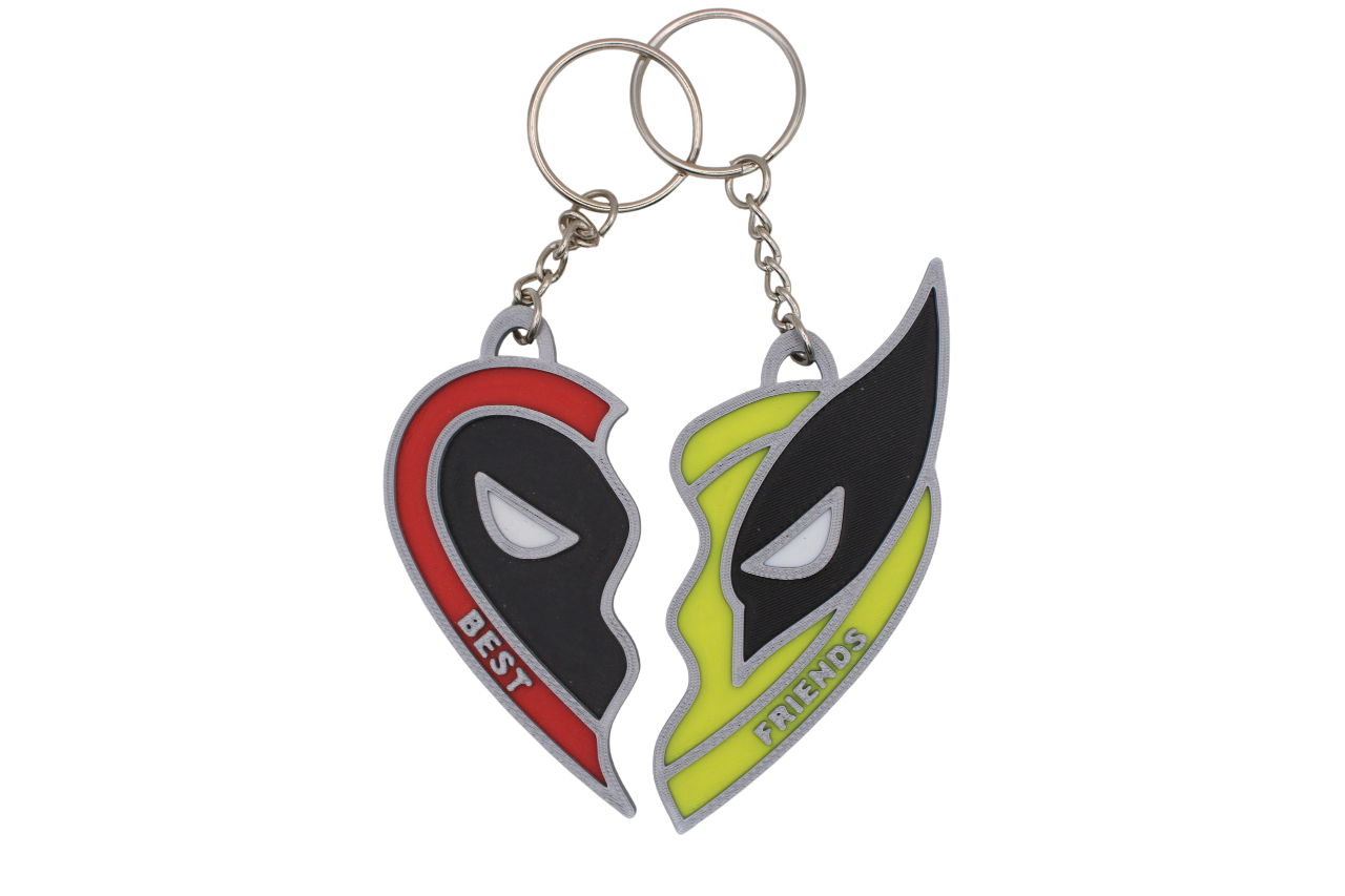 Deadpool and Wolverine Keychain