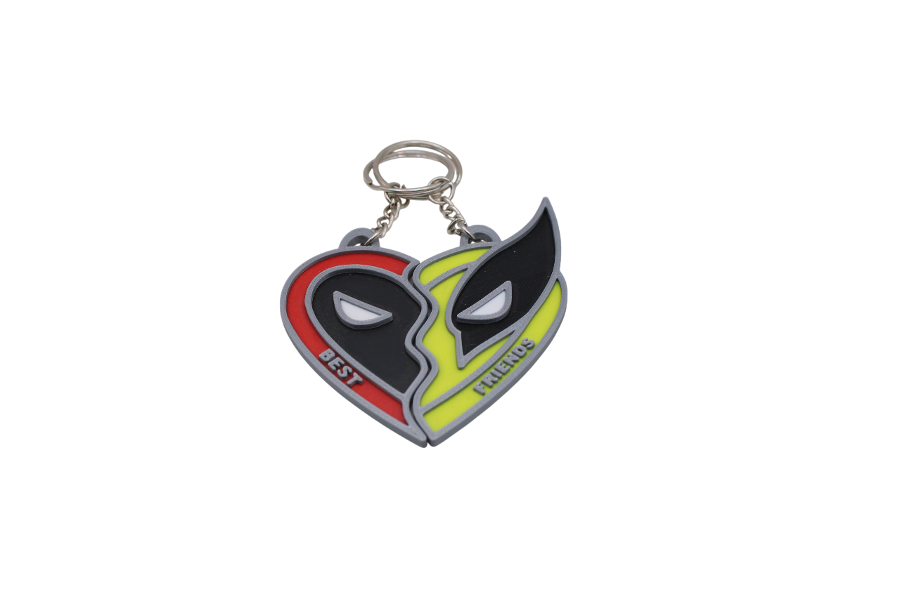 Deadpool and Wolverine Keychain