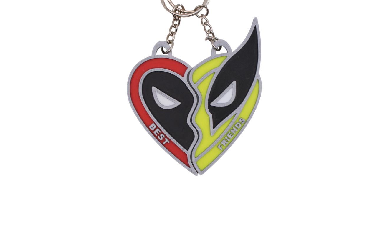 Deadpool and Wolverine Keychain