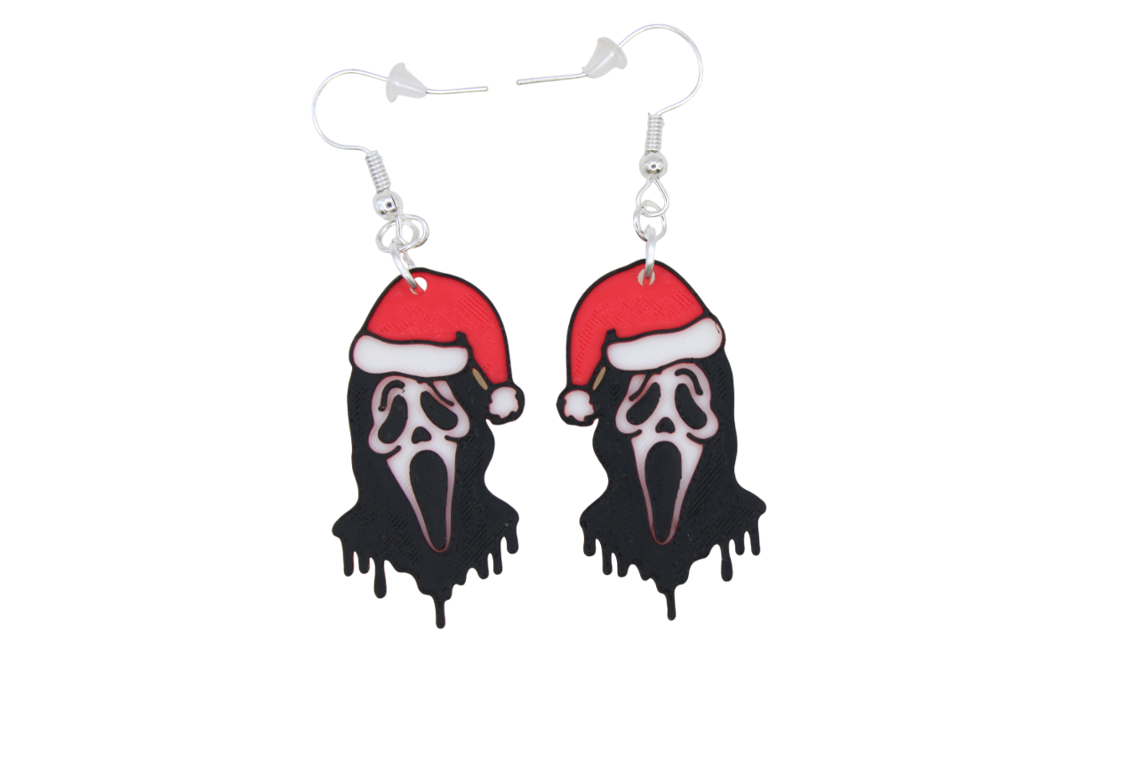 Horror Christmas Earrings