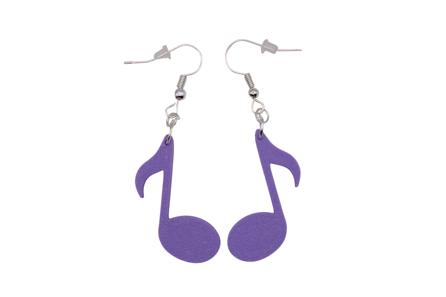 Eighth Note Earrings - 3d printed earrings!