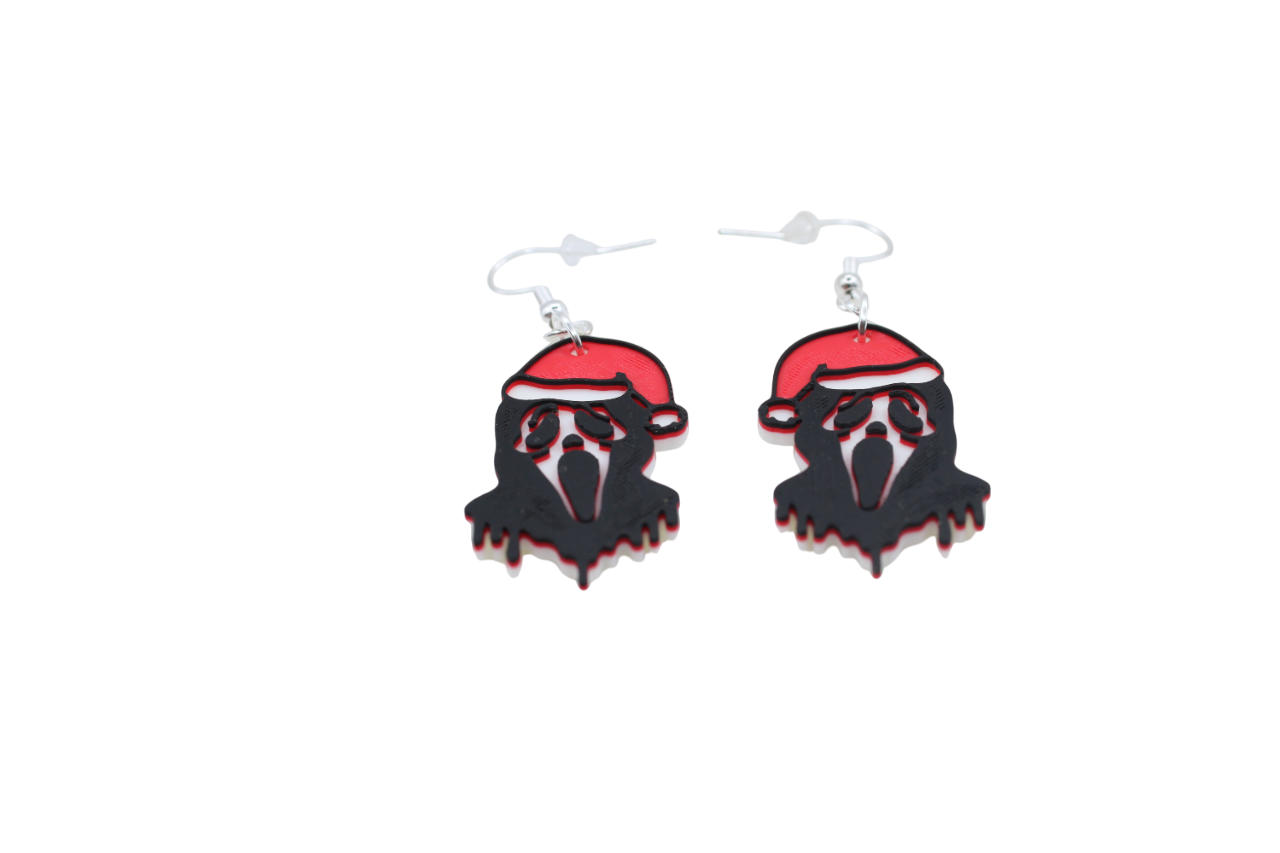 Horror Christmas Earrings