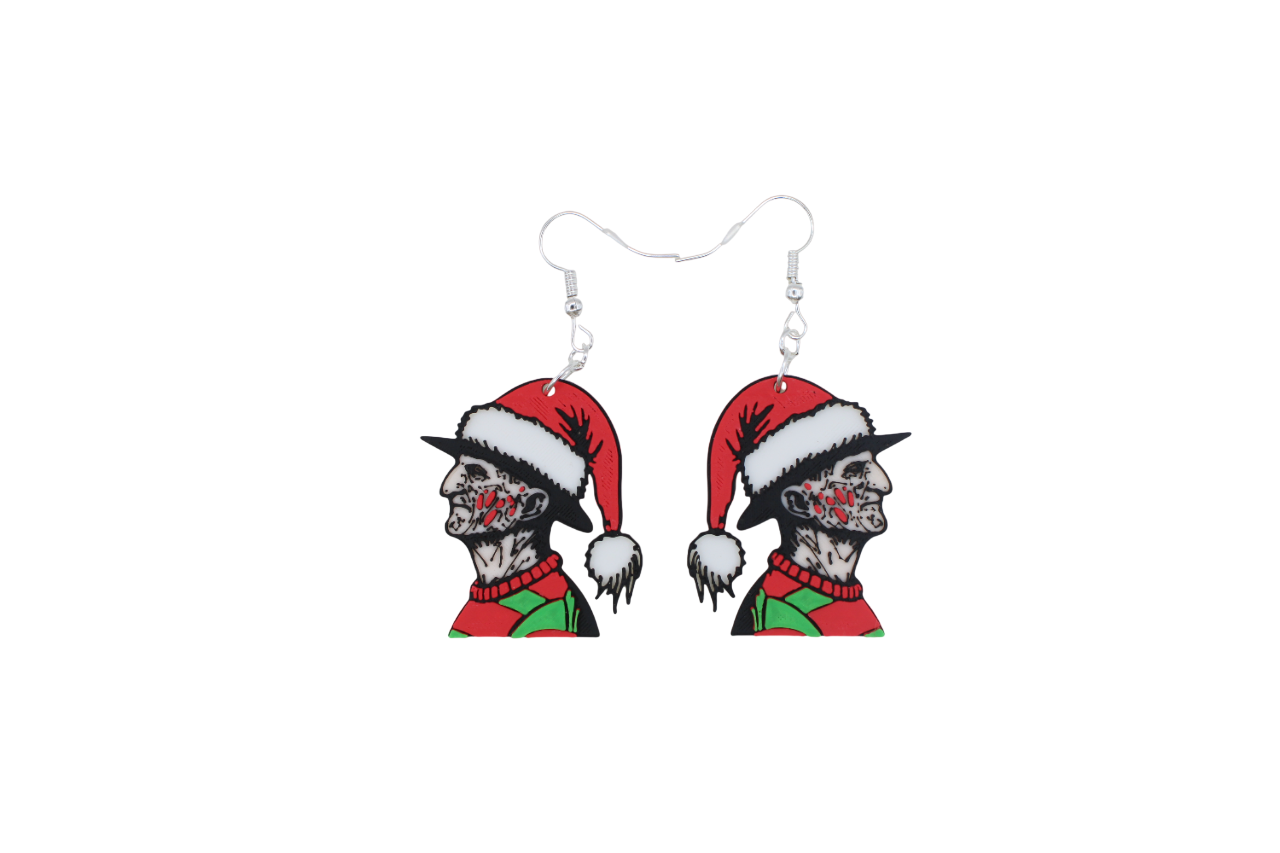 Horror Christmas Earrings