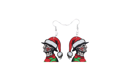 Horror Christmas Earrings