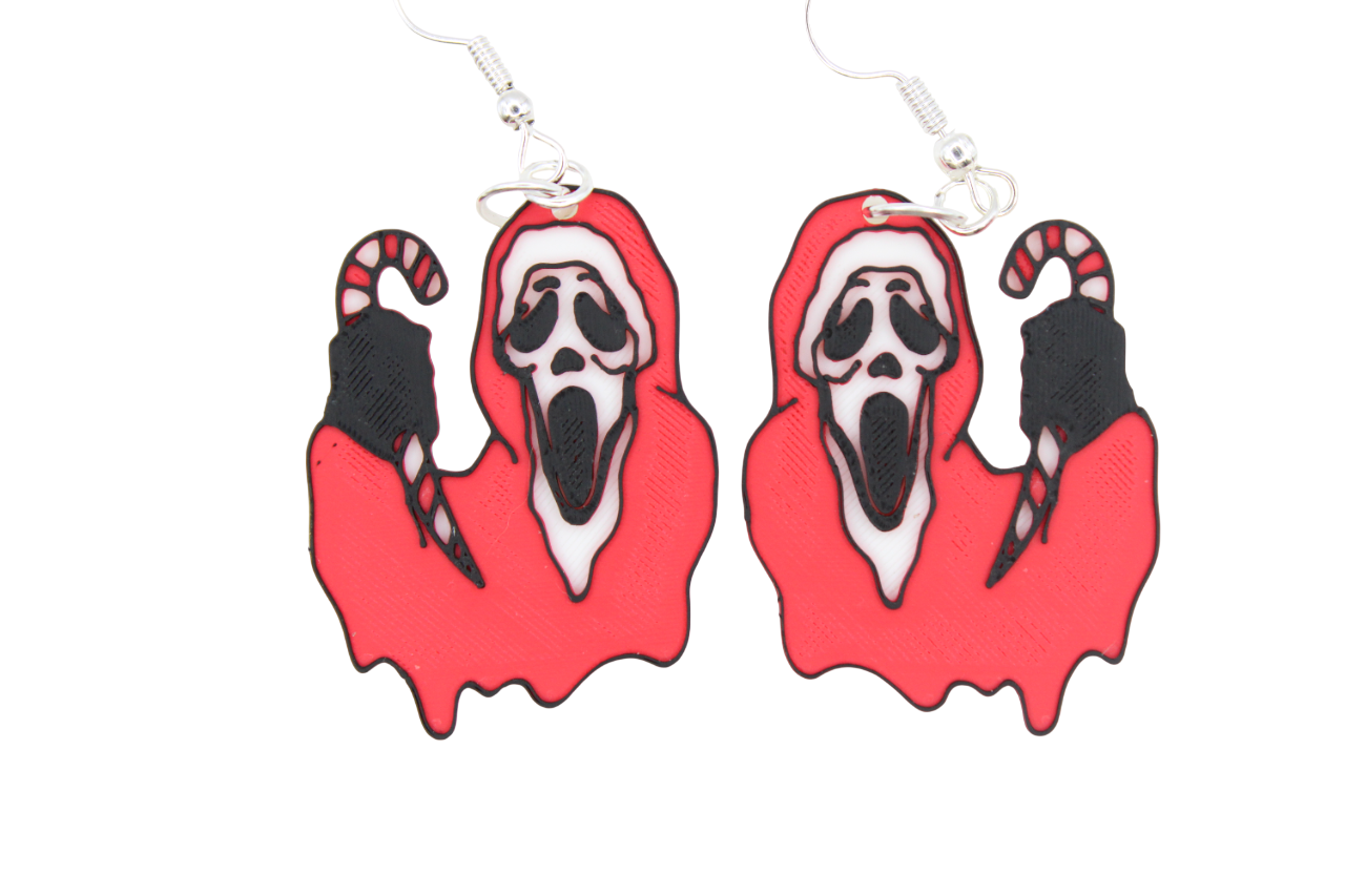 Horror Christmas Earrings
