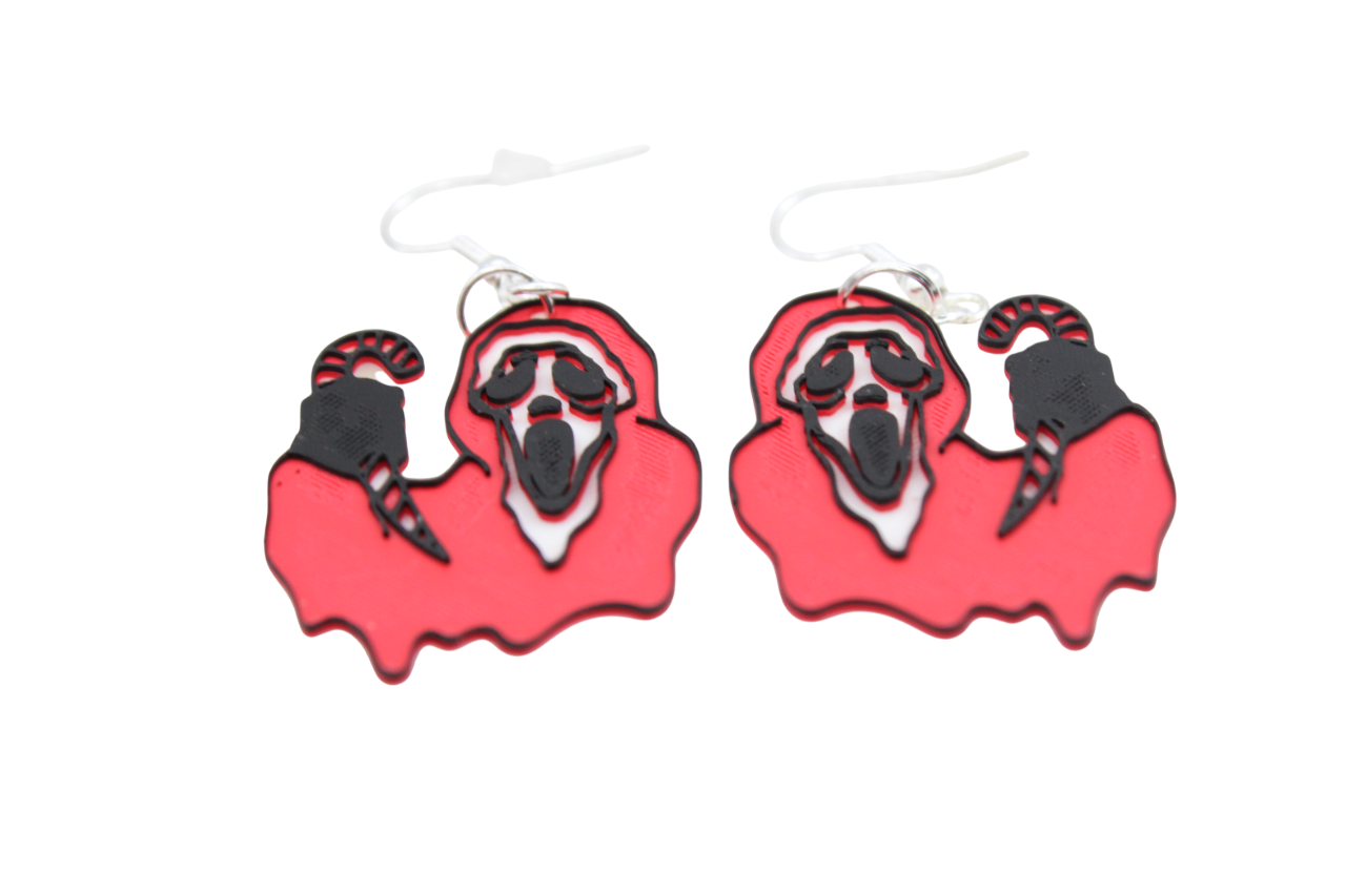 Horror Christmas Earrings