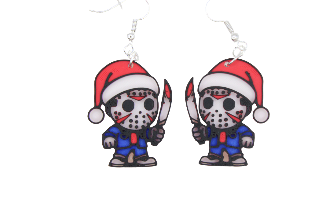 Horror Christmas Earrings