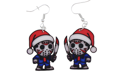 Horror Christmas Earrings