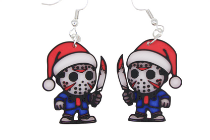 Horror Christmas Earrings