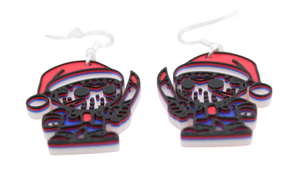 Horror Christmas Earrings