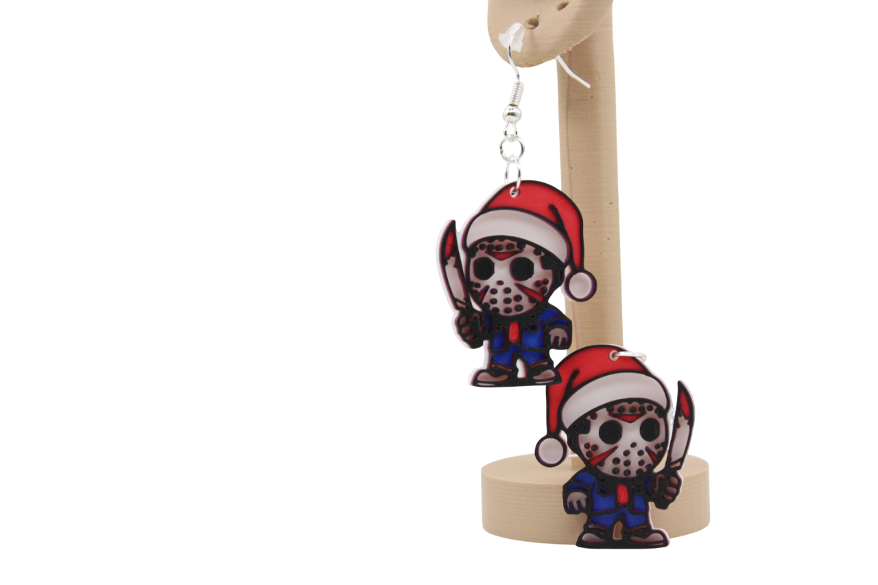 Horror Christmas Earrings
