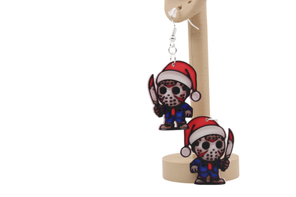 Horror Christmas Earrings