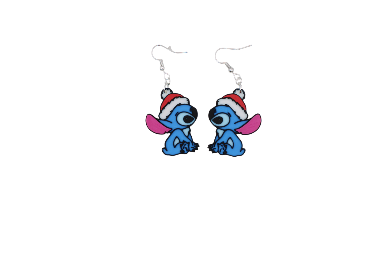 Stitch Christmas Earrings