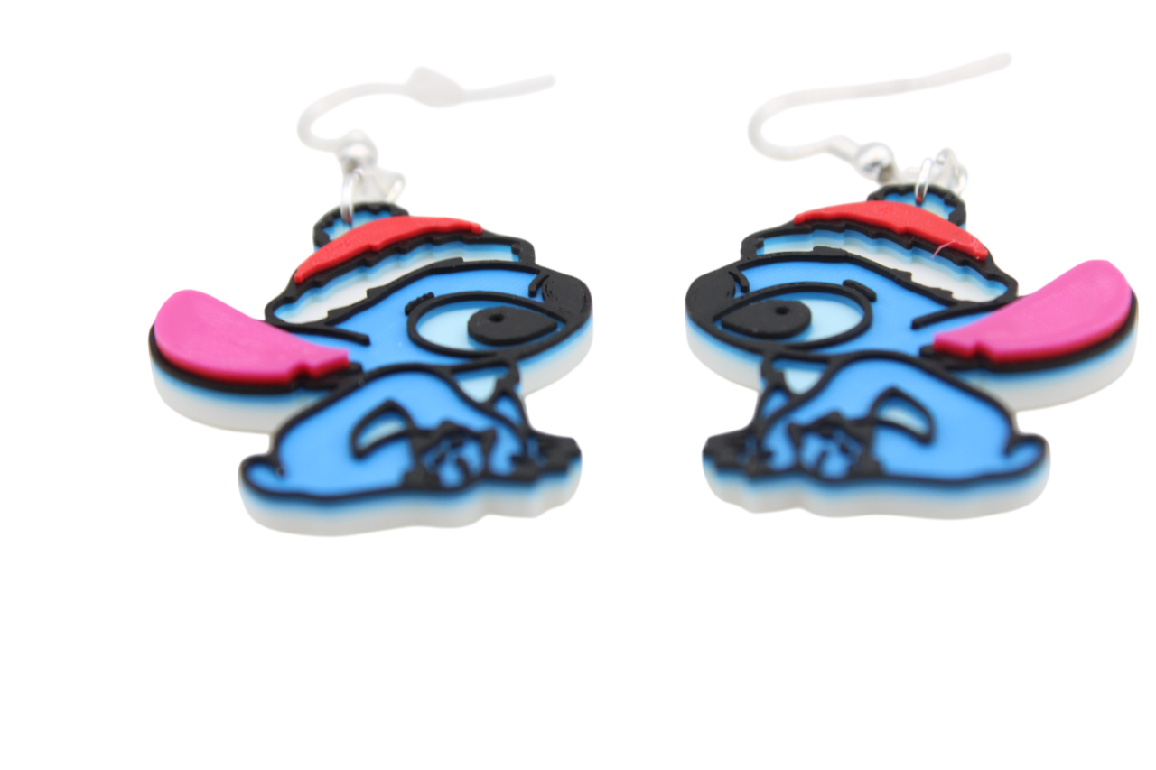 Stitch Christmas Earrings