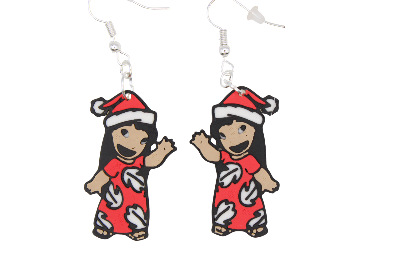 Stitch Christmas Earrings