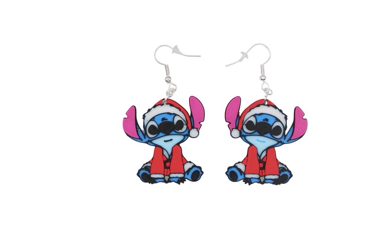 Stitch Christmas Earrings