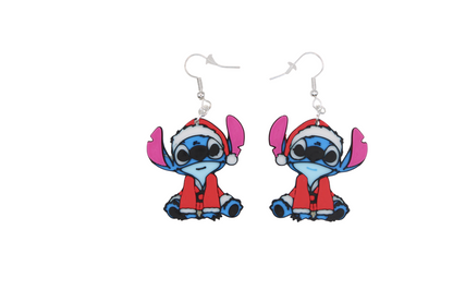 Stitch Christmas Earrings