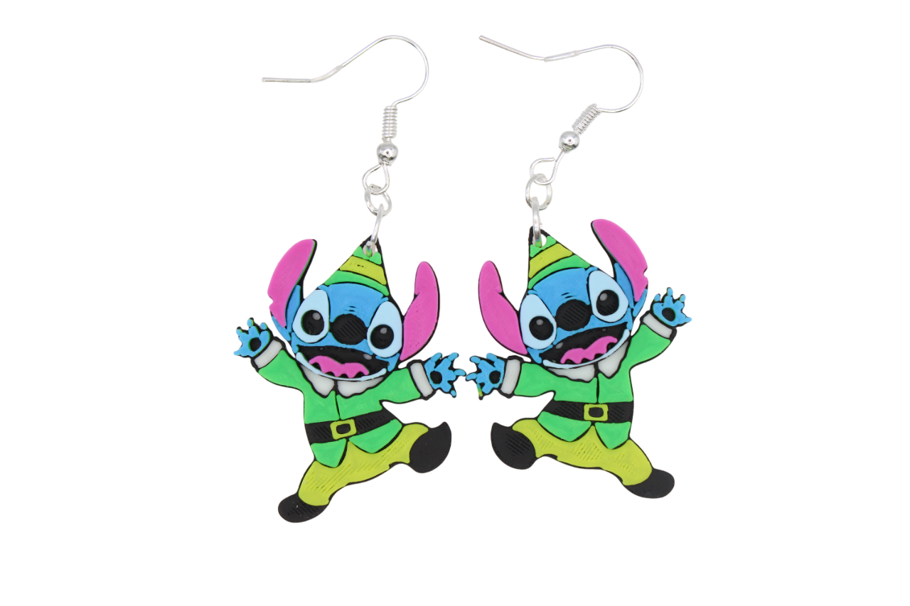Stitch Christmas Earrings