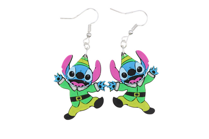 Stitch Christmas Earrings