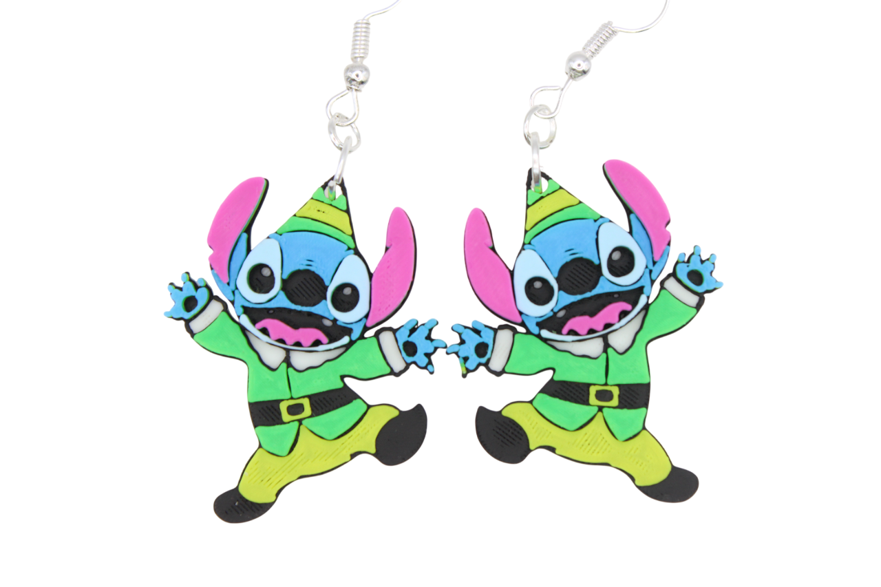 Stitch Christmas Earrings