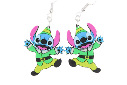 Stitch Christmas Earrings