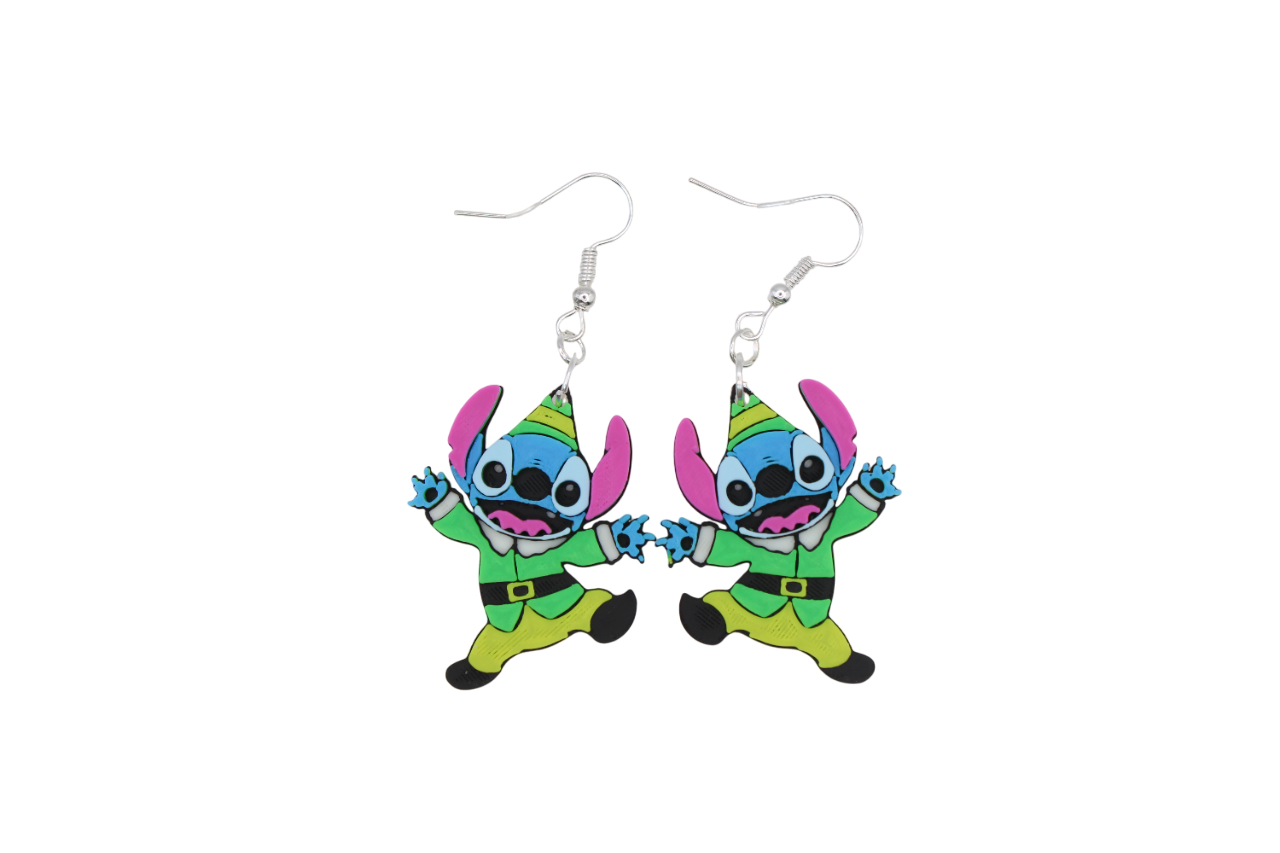 Stitch Christmas Earrings