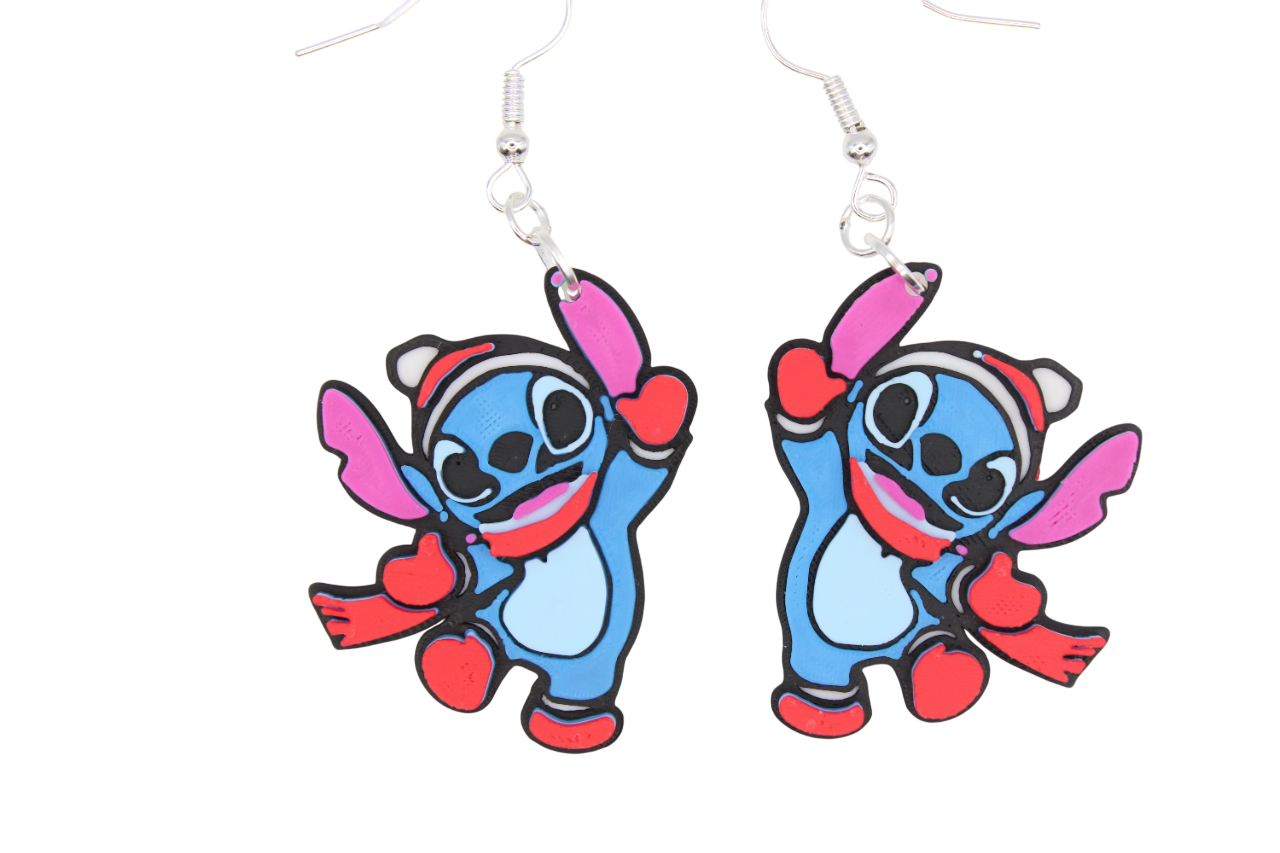 Stitch Christmas Earrings
