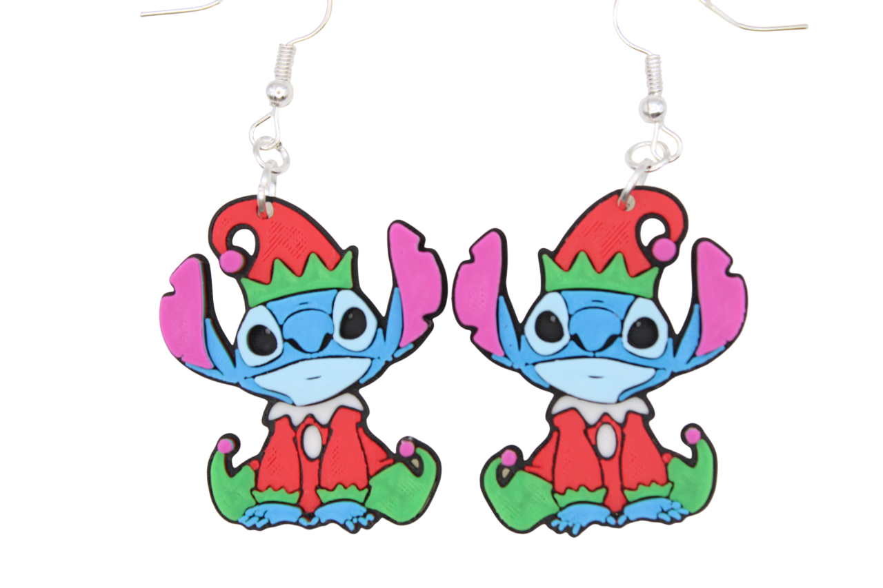 Stitch Christmas Earrings