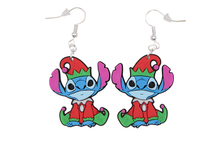 Stitch Christmas Earrings