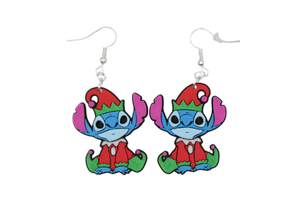 Stitch Christmas Earrings