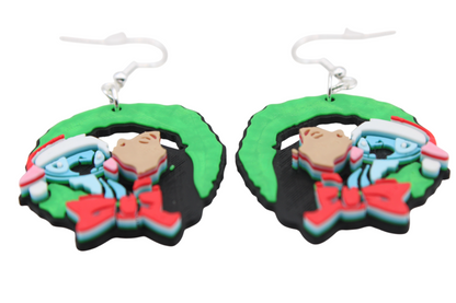Stitch Christmas Earrings