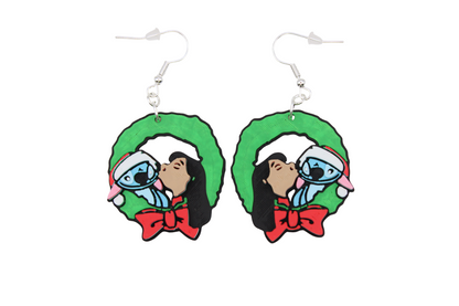Stitch Christmas Earrings