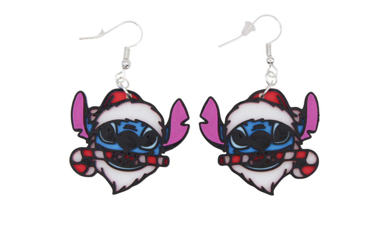 Stitch Christmas Earrings