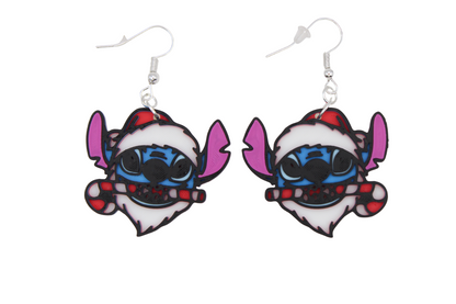 Stitch Christmas Earrings