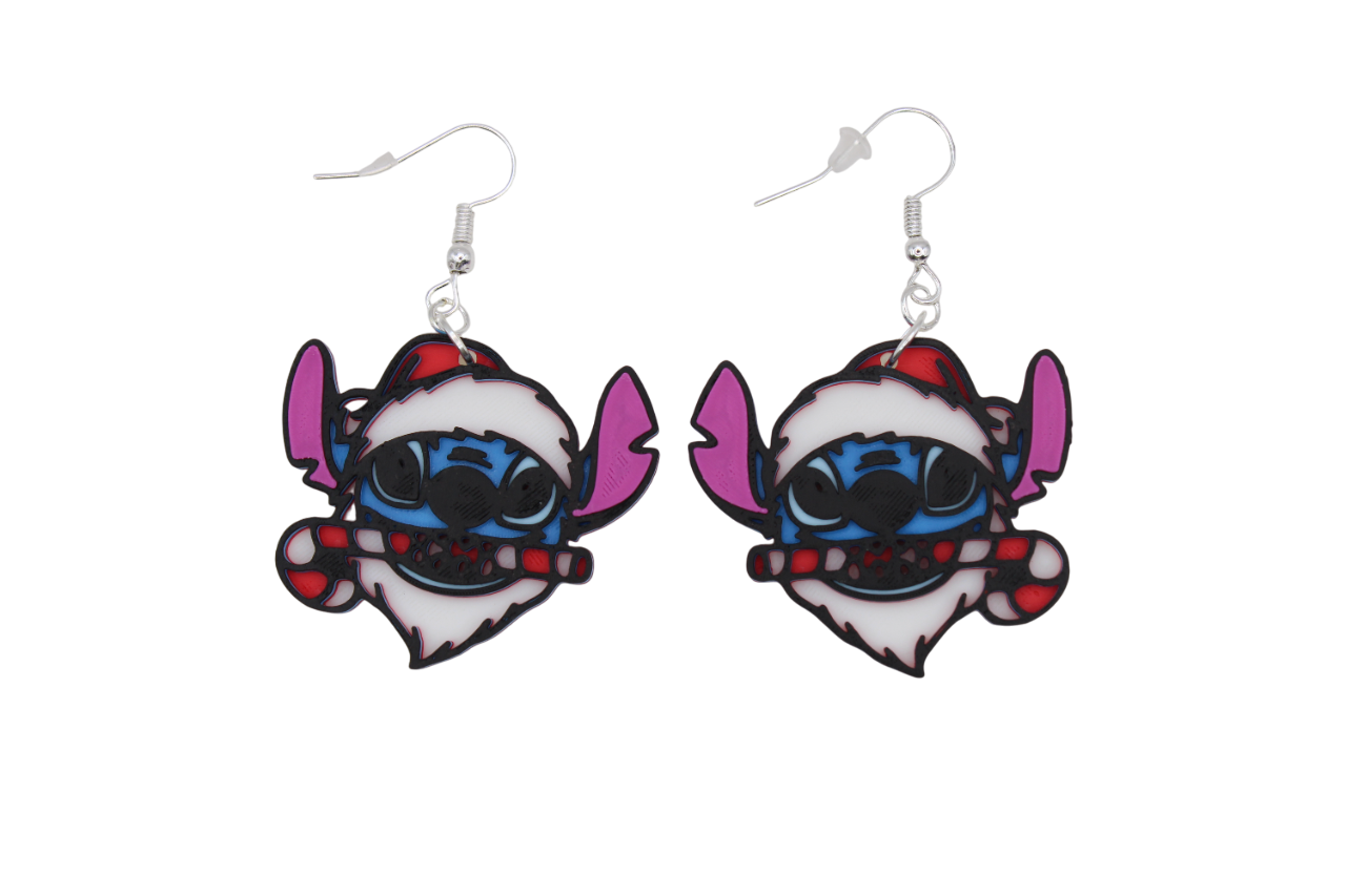 Stitch Christmas Earrings