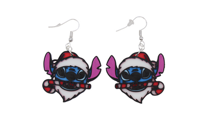 Stitch Christmas Earrings