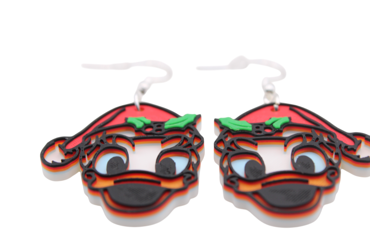 Mickey and Friends Christmas Earrings