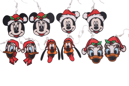 Mickey and Friends Christmas Earrings
