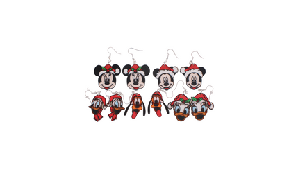 Mickey and Friends Christmas Earrings