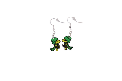 Snoopy Christmas Earrings