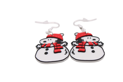 Snoopy Christmas Earrings