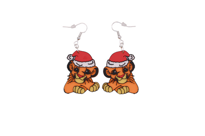 Simba Christmas Earrings